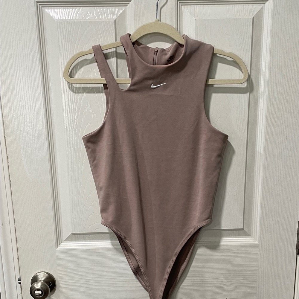 Nike Mauve High-Neck Bodysuit